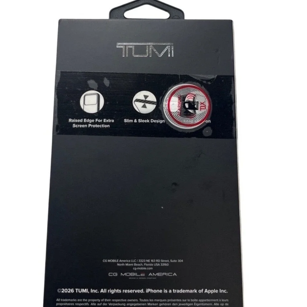 Tumi iPhone 17 Pro Max Case Black MagSafe Slim Sleek Design‎ TUOHMP17XHSLISK NEW